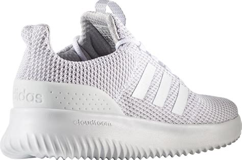 adidas cloud foam schuhe weiß dame|Adidas white Cloudfoam sneakers.